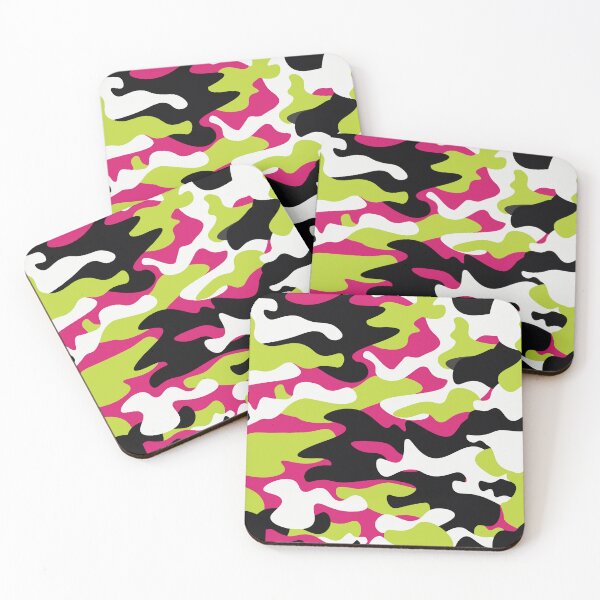 Item preview, Pink Black Green Modern Camouflage Pattern designed and sold by camostore23.