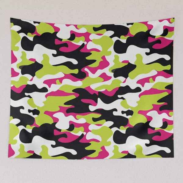 Item preview, Pink Black Green Modern Camouflage Pattern designed and sold by camostore23.