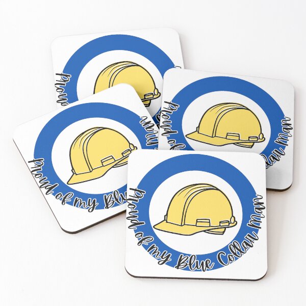 Item preview, Proud of My Blue Collar Man l Blue designed and sold by GabbyC03.
