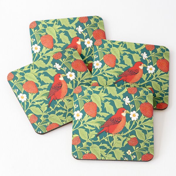 Item preview, The Stolen Berries  Inspired By William Morris Strawberry Thief designed and sold by Tamas Das.