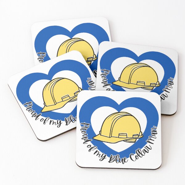 Item preview, Proud Of My Blue Collar Man l Blue Heart designed and sold by GabbyC03.