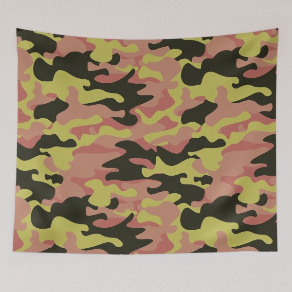 Item preview, Black Green Pink Modern Camouflage Pattern designed and sold by camostore23.