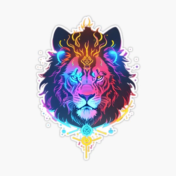 Neon Moody Tiger | Sticker