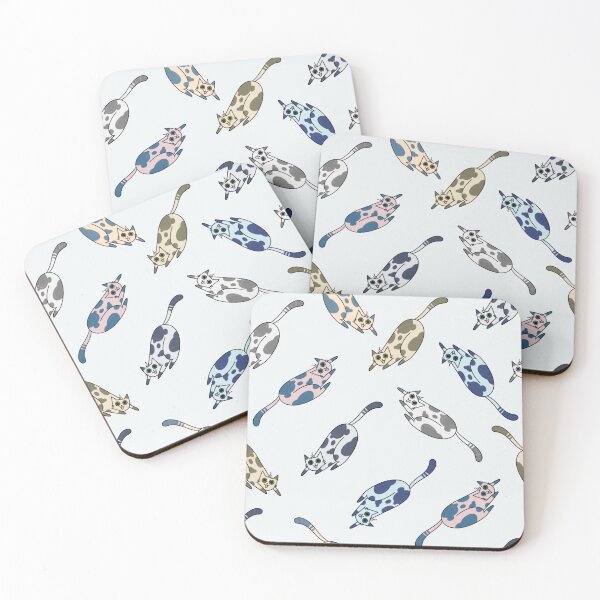 Item preview, Colorful Stretching Cat Pattern Design designed and sold by artbybiyan.