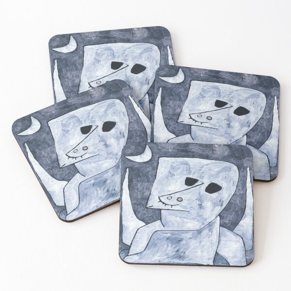 Item preview, Angel Applicant by Paul Klee-Paul Klee blue paintings designed and sold by Tamas Das.