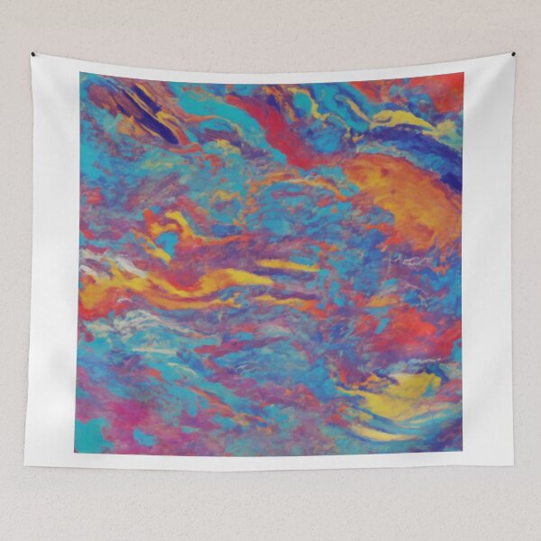 Item preview, The Groovy Palette: A Vibrant Painting with Smooth Brushwork designed and sold by RedArtG09.