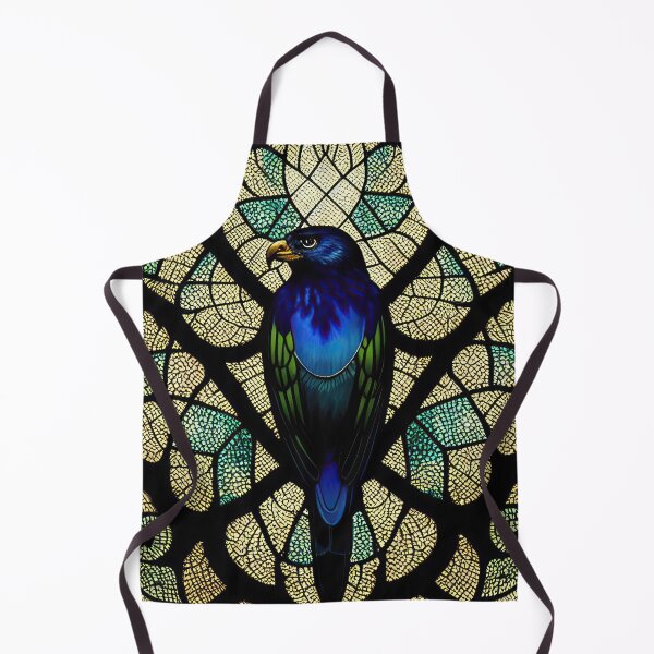 Item preview, Stained glass eagle digital artwork wall art home decor designed and sold by Midnight-Hour.