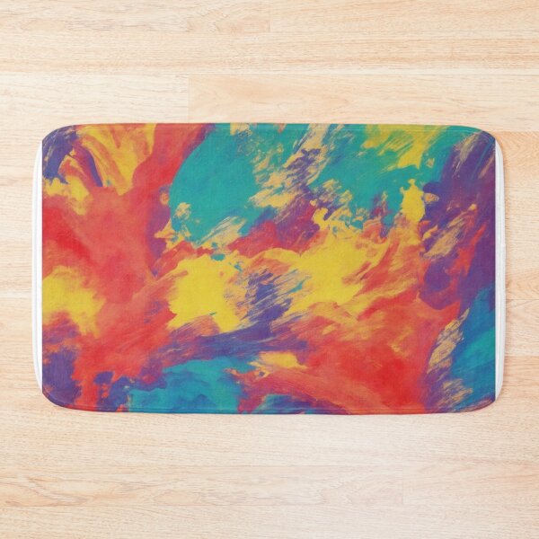 Item preview, Abstract Harmony: A Colorful and Smooth Brush Strokes Art Piece designed and sold by RedArtG09.
