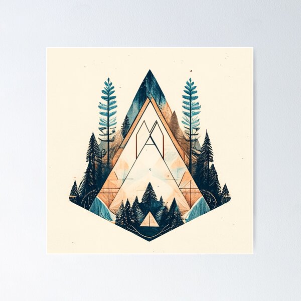 Item preview, Geometric pattern, abstract, triangle, forest, natural force, belief, architecture designed and sold by Gugurat.