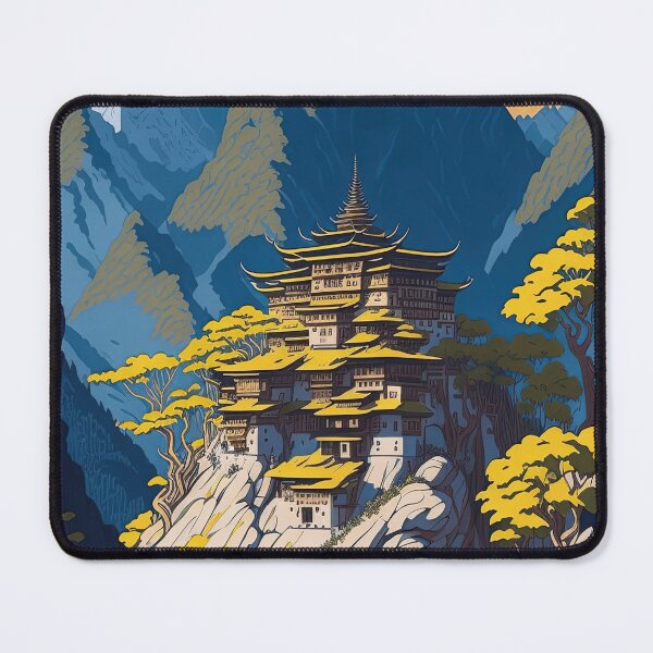 Item preview, The Tiger's Nest Monastery designed and sold by fleurdesignart.
