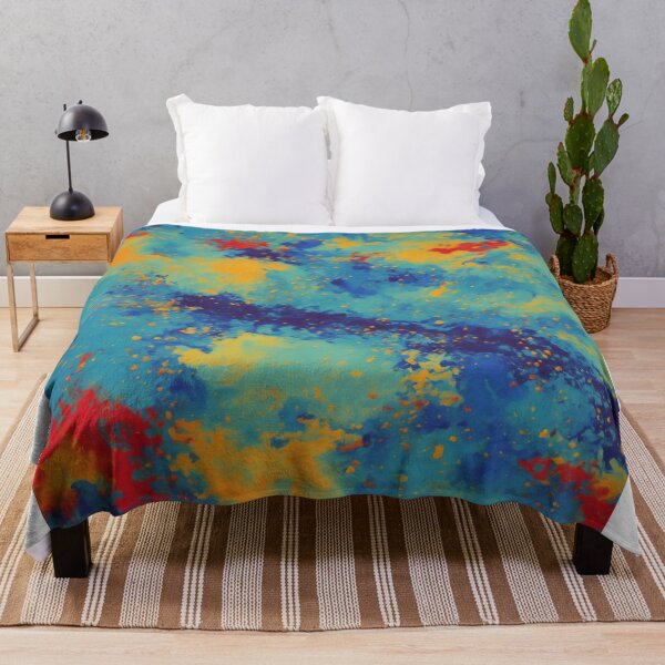 Item preview, Expressive Color Symphony: Vibrant Brush Strokes in a Groovy Painting designed and sold by RedArtG09.