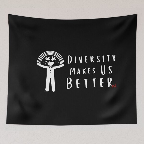 Item preview, Diversity Makes Us Better (dark) / RoYuMi designed and sold by royumi.