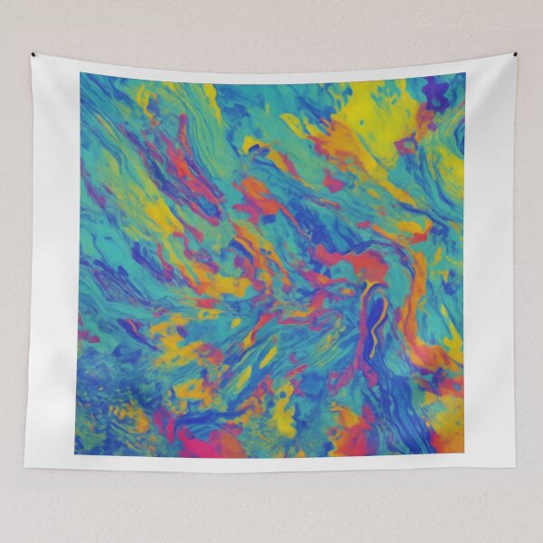 Item preview, Colorful Fusion: Smooth Brush Strokes Creating a Vibrant Artwork designed and sold by RedArtG09.