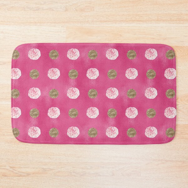 Item preview, Pink Gold Spots & Roses Pattern designed and sold by MysticMagpie.