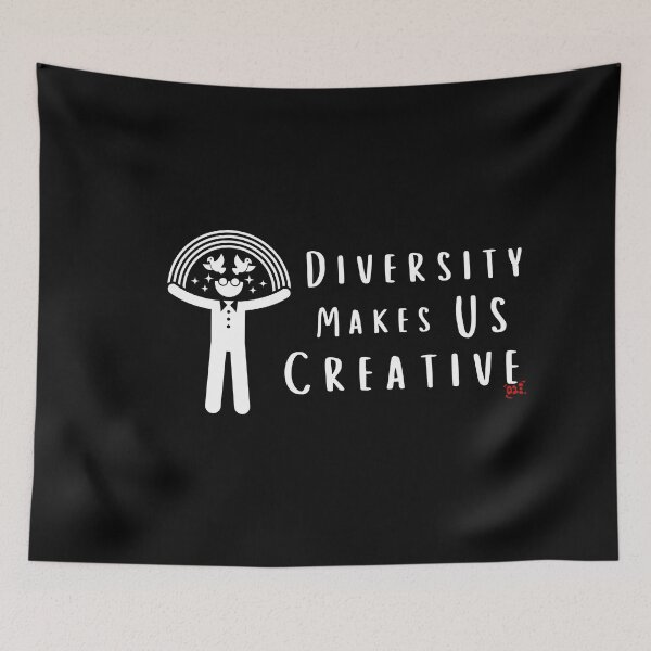 Item preview, Diversity Makes Us Creative (dark) / RoYuMi designed and sold by royumi.
