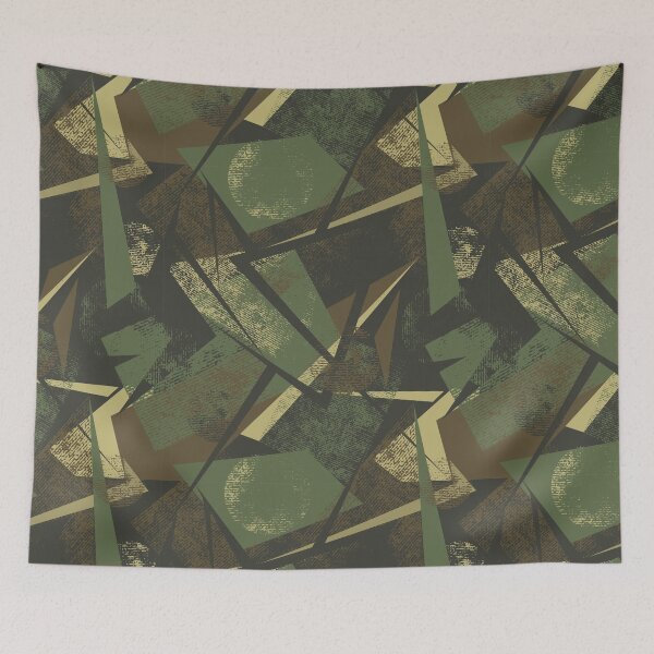 Item preview, Green Geometric Camouflage Pattern designed and sold by camostore23.