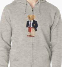 Sudadera con capucha y cremallera Preppy Smart Blazer Polo Bear