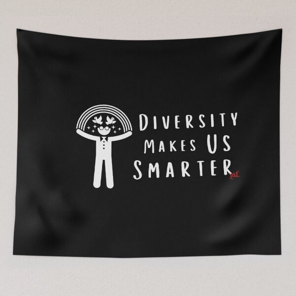 Item preview, Diversity Makes Us Smarter (dark) / RoYuMi designed and sold by royumi.