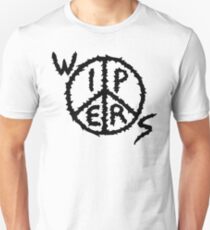 Wipers Logo Schwarz auf transparent (Punkband) Slim Fit T-Shirt