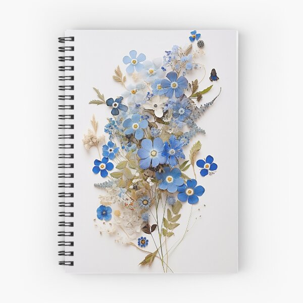 Item preview, Floral Kaleidoscope: Forget-Me-Not Collage with a Twist designed and sold by EmeraldeaArt.