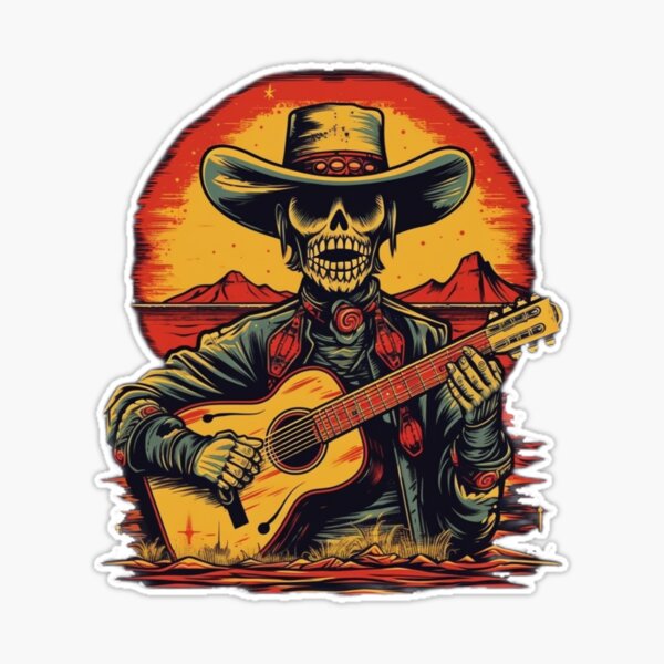 60/120Pcs Wild Cowboy Mexico Style Cartoon Lable Stickers For Car Helmet  Luggage Bicycle Guitar Decal