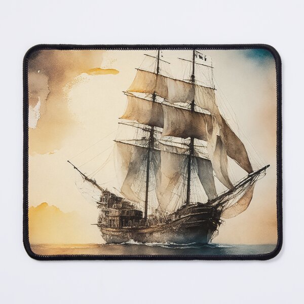 Item preview, Ghostly sail ship  designed and sold by SimpleWallArt.