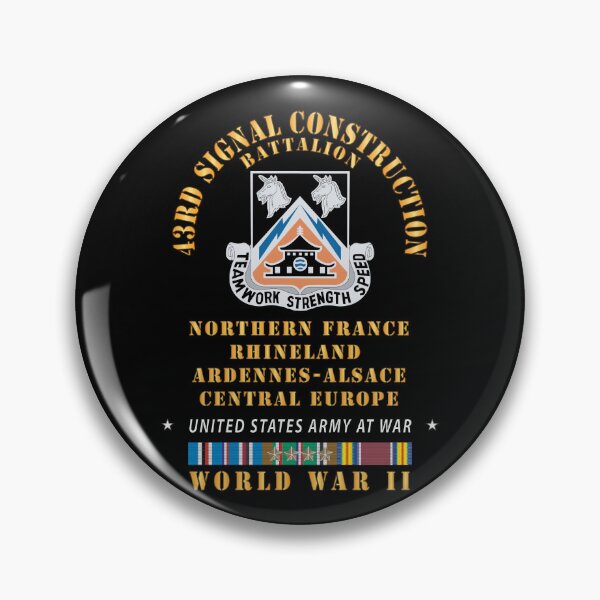 Item preview, Army - 43rd Signal Battalion - Central Europe - Rhineland EUR WWII w EUR SVC X 300 designed and sold by Military Insignia Products.