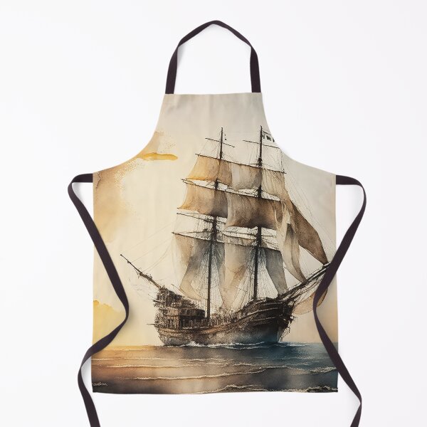 Item preview, Ghostly sail ship designed and sold by SimpleWallArt.