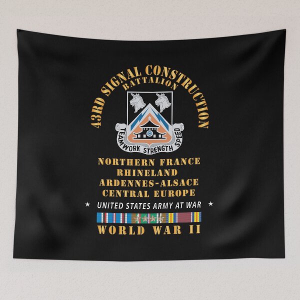Item preview, Army - 43rd Signal Battalion - Central Europe - Rhineland EUR WWII w EUR SVC X 300 designed and sold by Military Insignia Products.