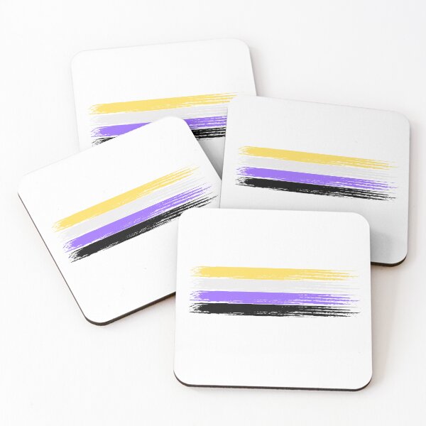 Item preview, Pride Collection - Nonbinary Pride Flag (Paint Streak/Horizontal) designed and sold by T-WoodCreations.