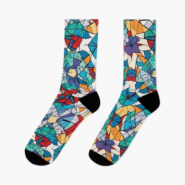 Item preview, Colorful Abstract Stained Glass Pattern Art designed and sold by GiveMeMood.