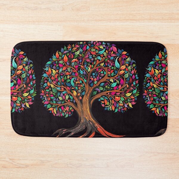 Item preview, Colorful Tree on Black designed and sold by victorsuarez.