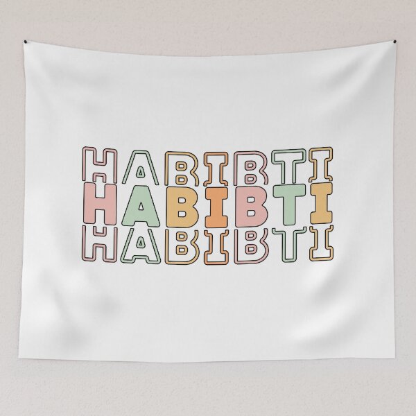 Item preview, Habibti My Beloved حبيبي Love Arabic Stacked Word designed and sold by ZamZamDesign.