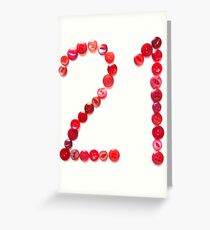 Twenty-one Greeting Card