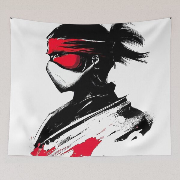 Item preview, Japan man shinobi in mask  designed and sold by TomFrontierArt.