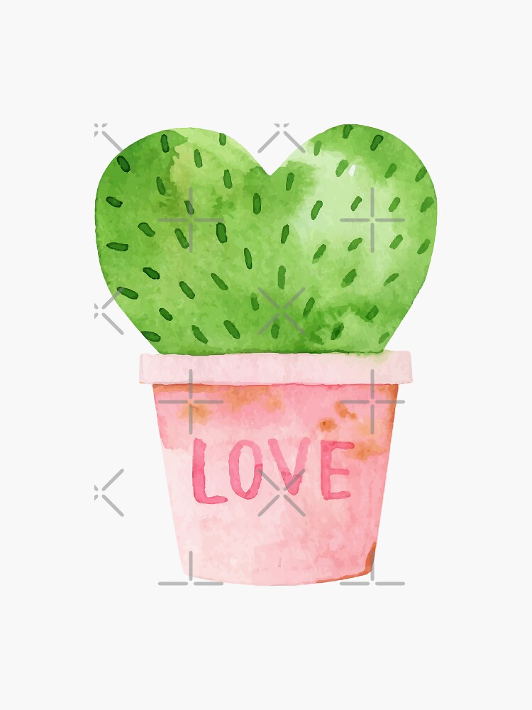 Couple Cactus Stickers Cute Cactus T For Cactus Lovers Sticker For Sale By Belaid Redbubble 7440