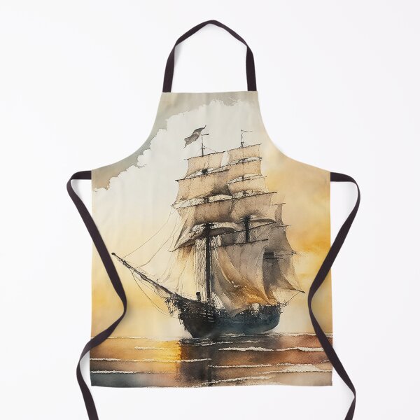 Item preview, Ghostly sail ship designed and sold by SimpleWallArt.