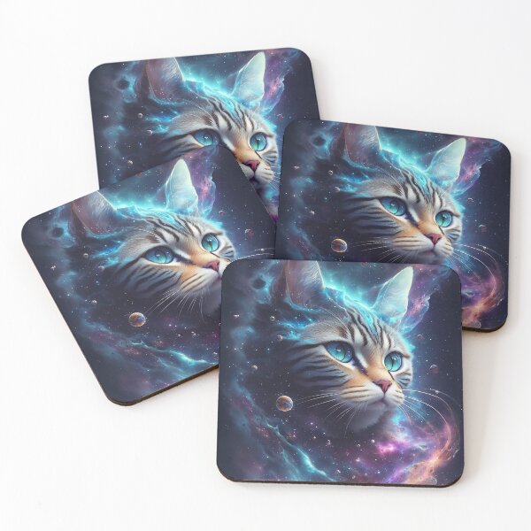 Item preview, Adorable Cat amidst Nebula Clouds designed and sold by mdhanim.