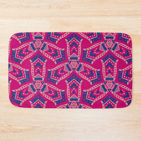 Item preview, Turbine with a fuchsia pink ethnic pattern. designed and sold by MikoMiko-kokoro.