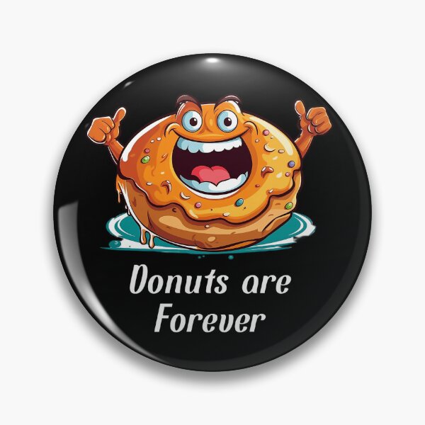Item preview, Cartoon-style Donut - "Donuts Are Forever" designed and sold by SADStyleDesigns.