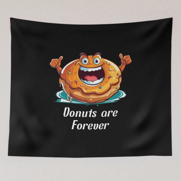 Item preview, Cartoon-style Donut - "Donuts Are Forever" designed and sold by SADStyleDesigns.