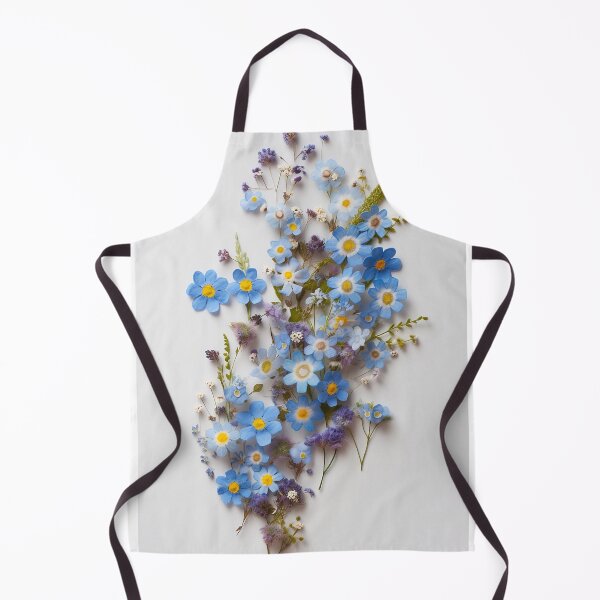 Item preview, Botanical Symphony: 3D Forget-Me-Not Collage designed and sold by EmeraldeaArt.