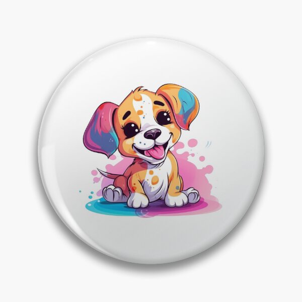 Item preview, Abstract Dog Puppy - Cute Dog Paint - Pet Lover print - Gift Idea - Abstract painting - ErSa Solutions designed and sold by ErSaSolutions.