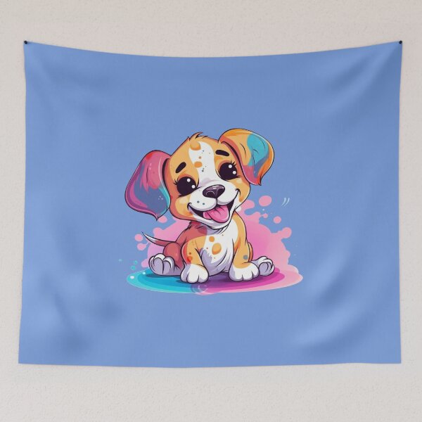 Item preview, Abstract Dog Puppy - Cute Dog Paint - Pet Lover print - Gift Idea - Abstract painting - ErSa Solutions designed and sold by ErSaSolutions.