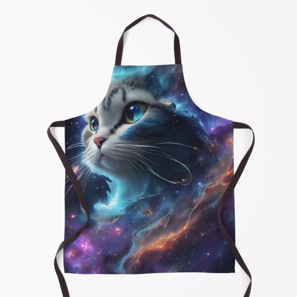 Aperçu de l'œuvre Adorable Cat Exploring the Nebula créée et vendue par mdhanim.