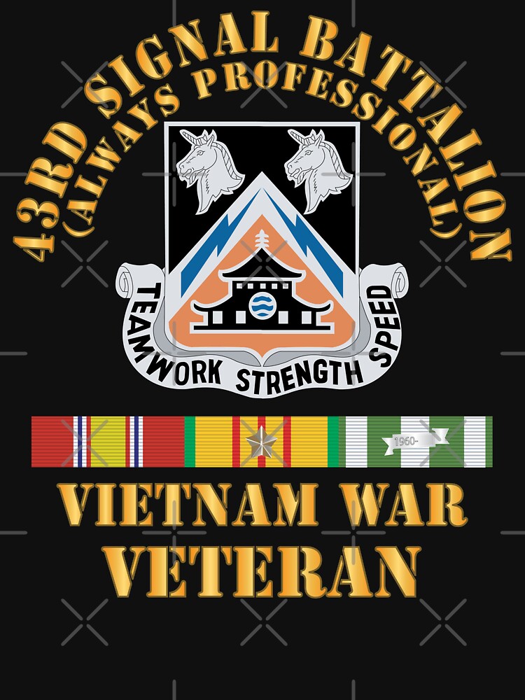 Army - 43rd Signal Battalion - Vietnam War Veteran - DUI w VN SVC