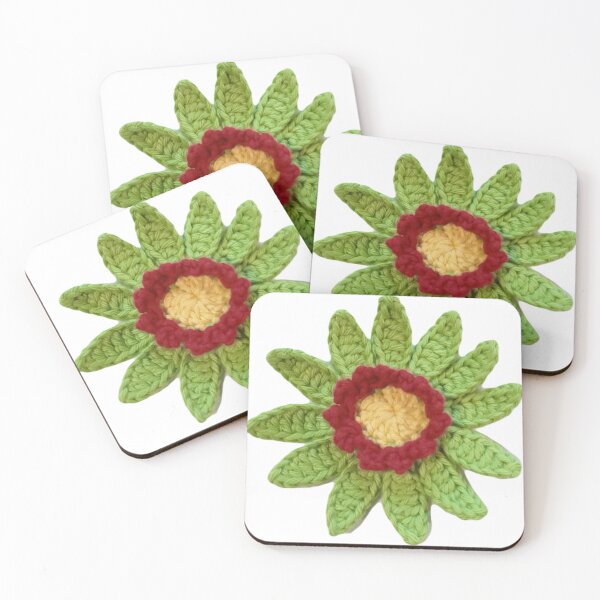 Item preview, Crochet flower green floral  designed and sold by Sasidenidesign.
