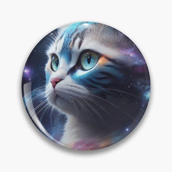 Item preview, Cute Cat Floating in Cosmic Splendor designed and sold by mdhanim.