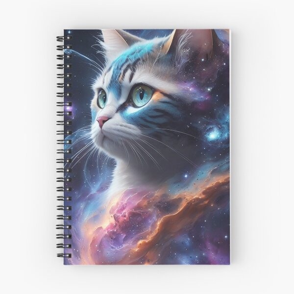 Item preview, Cute Cat Floating in Cosmic Splendor designed and sold by mdhanim.