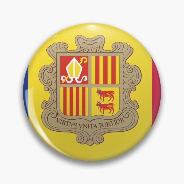 Item preview, Andorra country flag  designed and sold by DeluxBee.